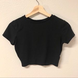 black crop top